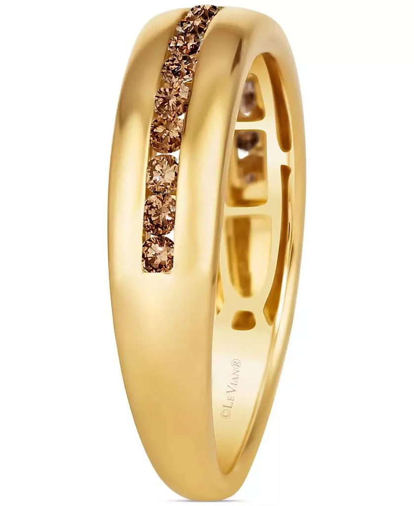 Le Vian Chocolatier® Men
s Chocolate Diamond Band (1/2 ct. t.w.) in 14k Gold 3