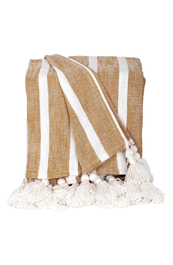 Parkland Nara Stripe Tassel Throw Blanket