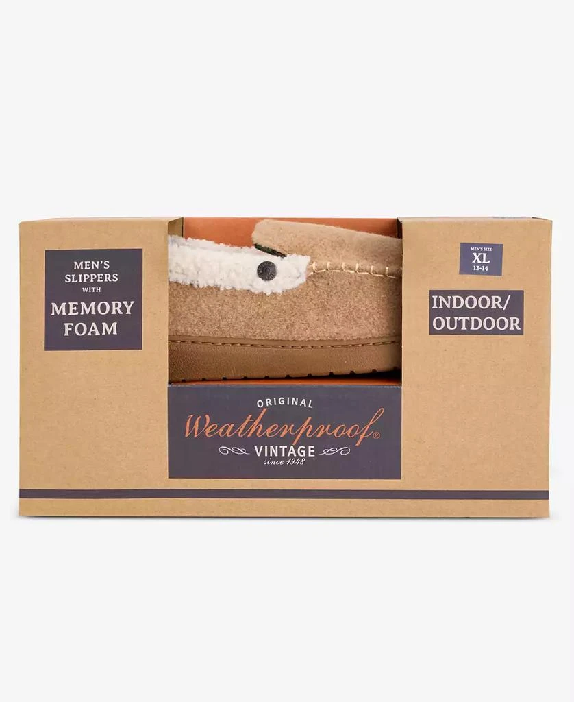 Weatherproof Men's Venetian Contrast-Stitch Moccasin Slippers 5