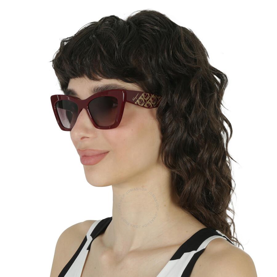 Salvatore Ferragamo Salvatore Ferragamo Bordeaux Gradient Cat Eye Ladies Sunglasses SF1081SE 603 55