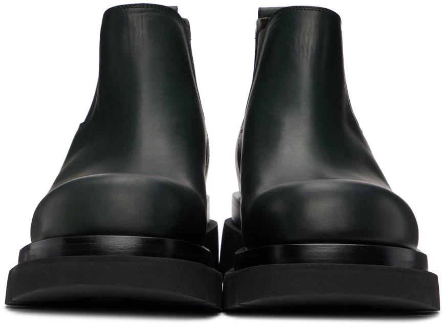 Bottega Veneta Green Low 'The Lug' Chelsea Boots - Boots