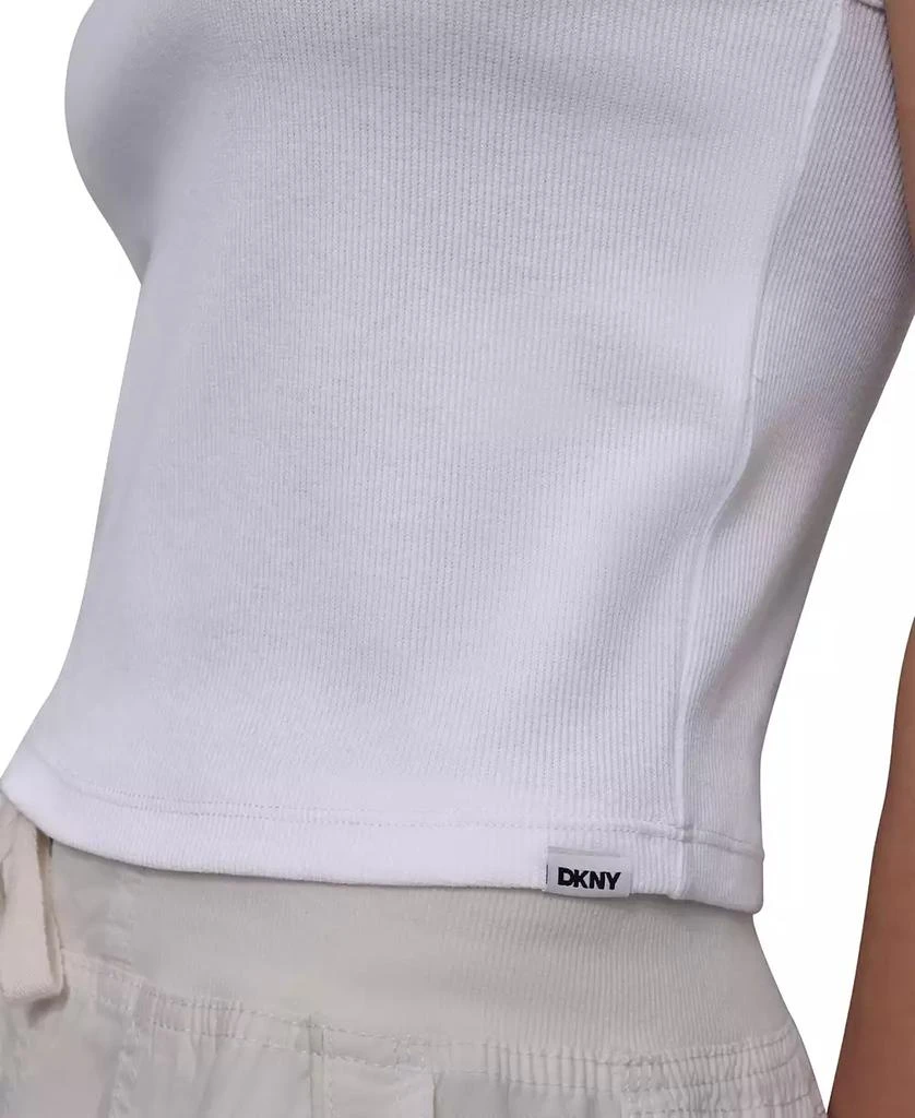 DKNY Sport Women's Ribbed High-Neck Racerback Tank Top 5