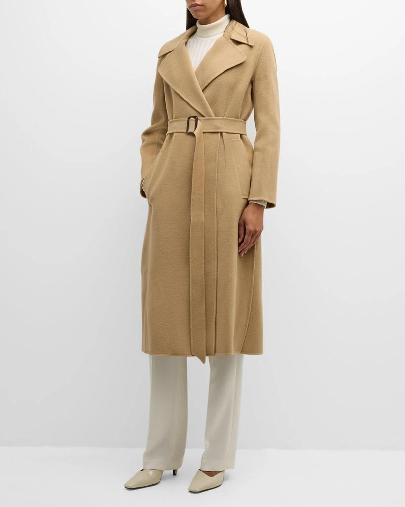 Weekend Max Mara Manu Belted Wool Trench Coat 2