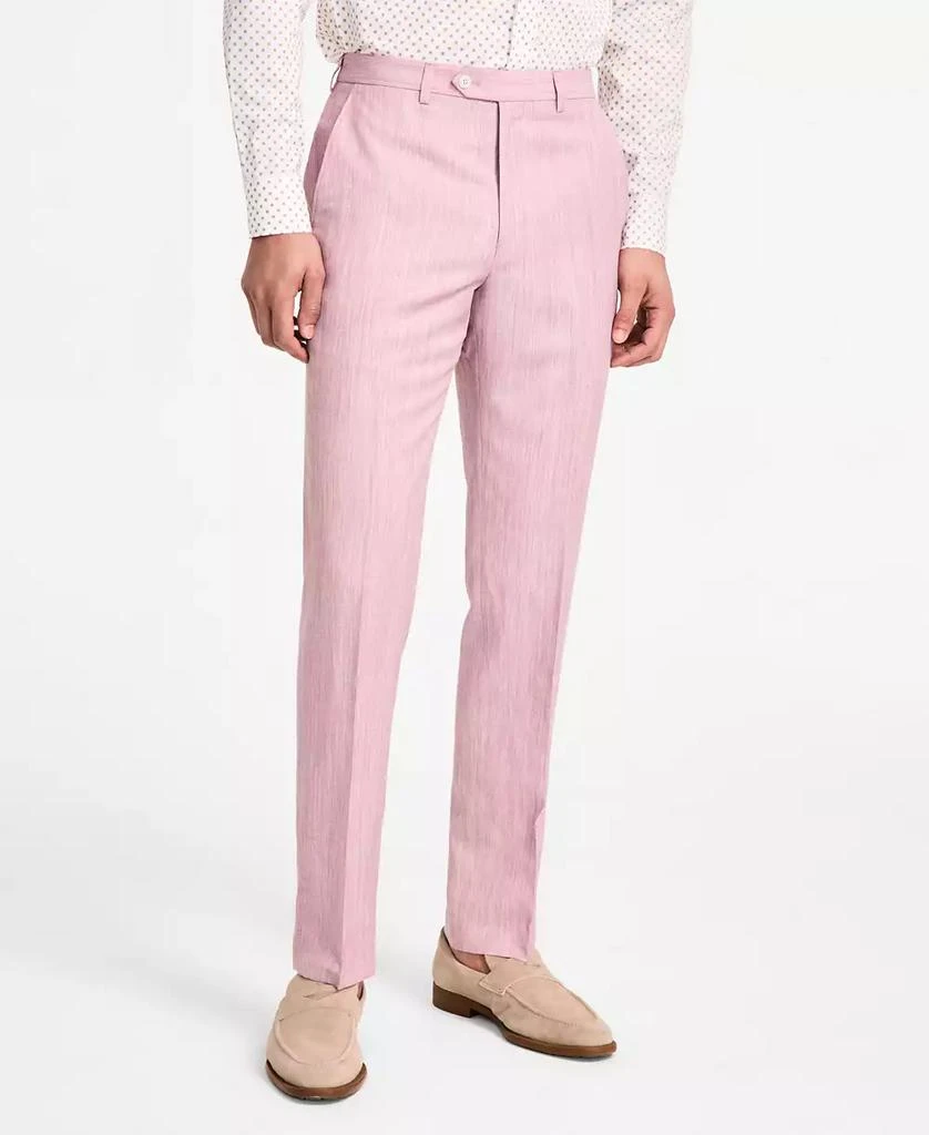 Michael Kors Men's Classic Fit Pink Suit Separates Pant 3