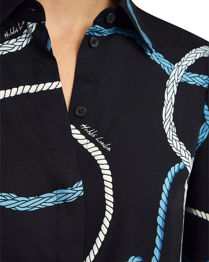 HOBBS LONDON Raya Rope Print Blouse 5