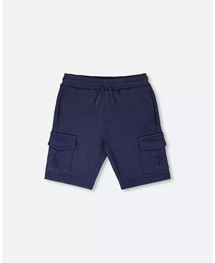 Deux par Deux Baby Boys French Terry Shorts Blue