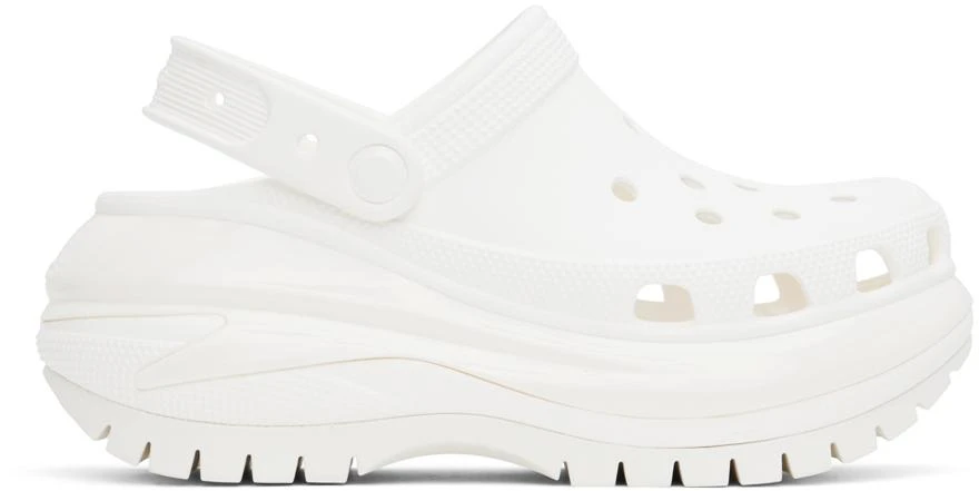 Crocs White Mega Crush Clogs 1