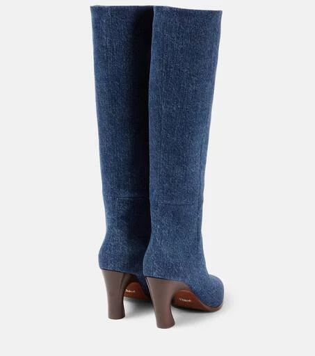 Chloé Oli denim knee-high boots 3