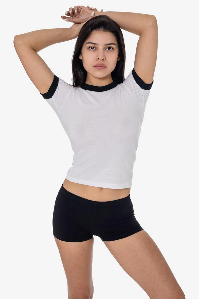 Los Angeles Apparel FF310 - Women's Poly Cotton Ringer Tee 6