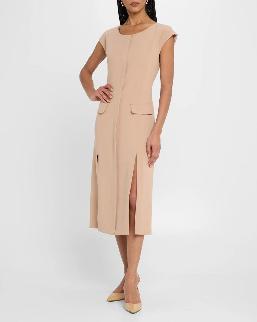 Black Halo Lali Double-Slit Midi Dress 2