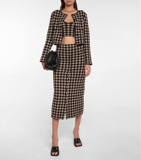 Altuzarra Flicker checked cardigan