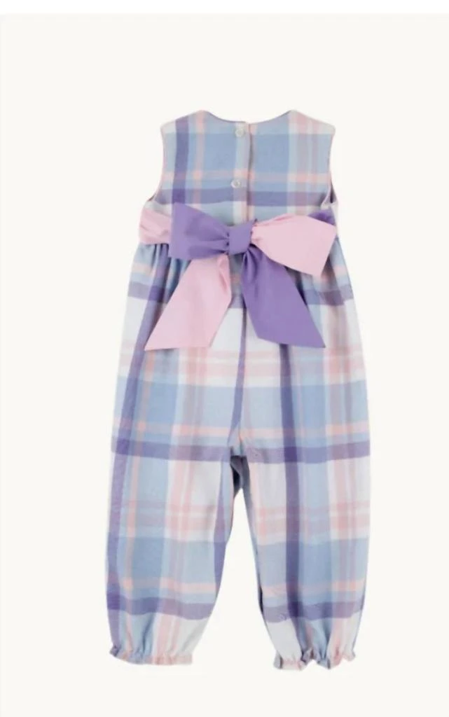 The Beaufort Bonnet Company Girls
Sleeveless Rebecca Romper In Blue 2