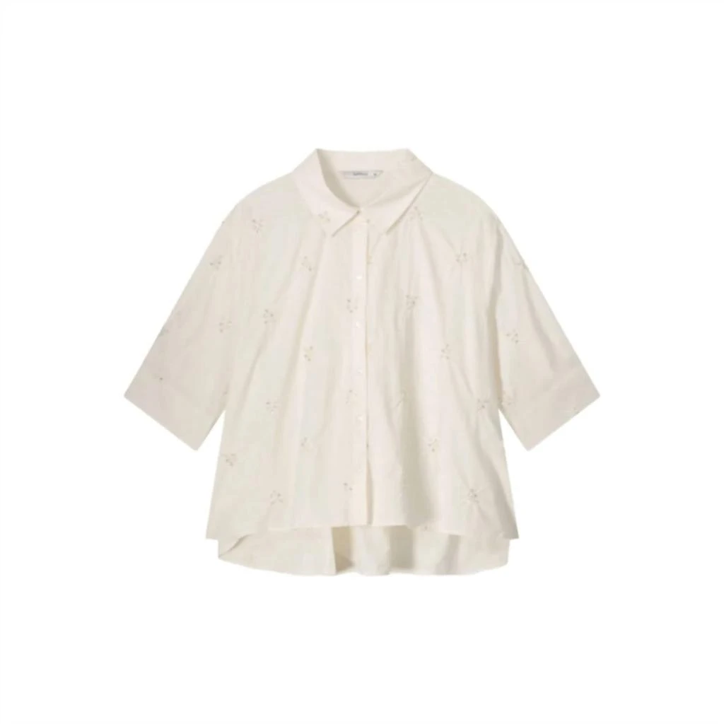 summum Summum - Embellished Cotton Blouse 4