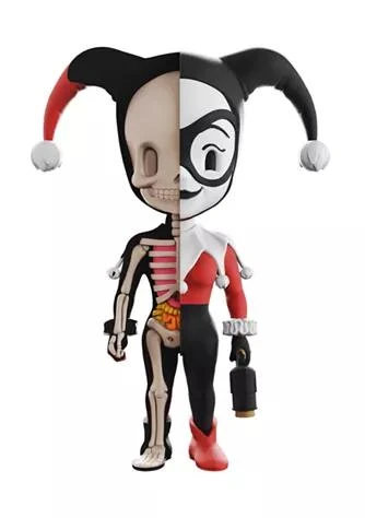 4D Master 4D XXRAY Dissected Vinyl Art Figure - DC Justice League Comics Harley Quinn