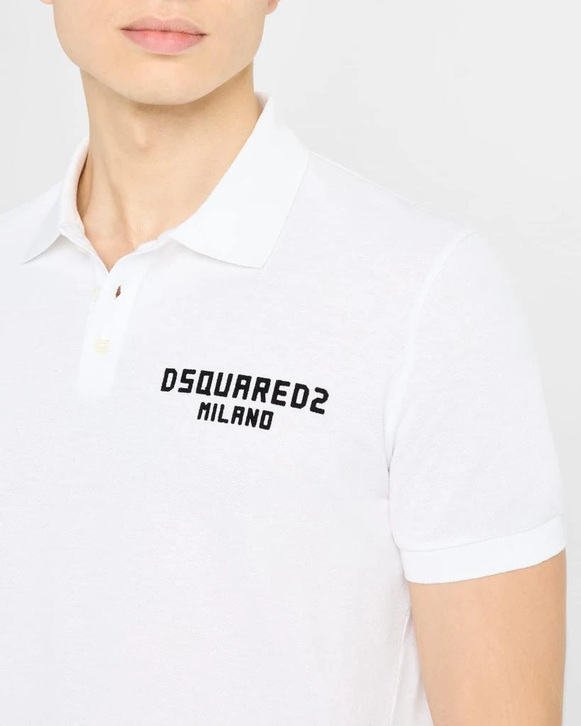 DSQUARED2 Men's Tennis Fit Polo Shirt 5