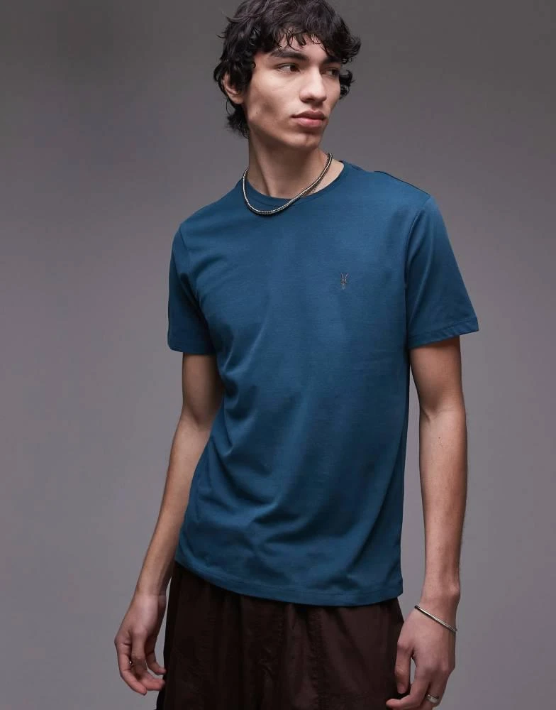 ALL SAINTS AllSaints Brace brushed cotton t-shirt in cove green 1