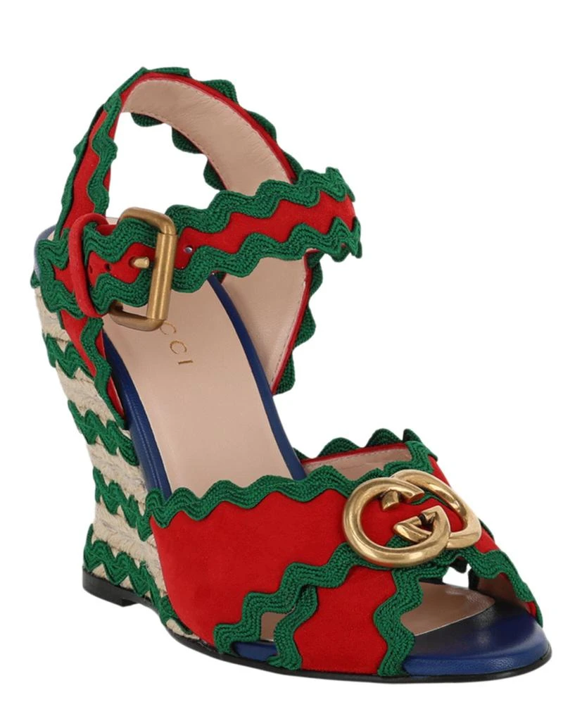 Gucci GG Wavy Colorblock Wedges 2