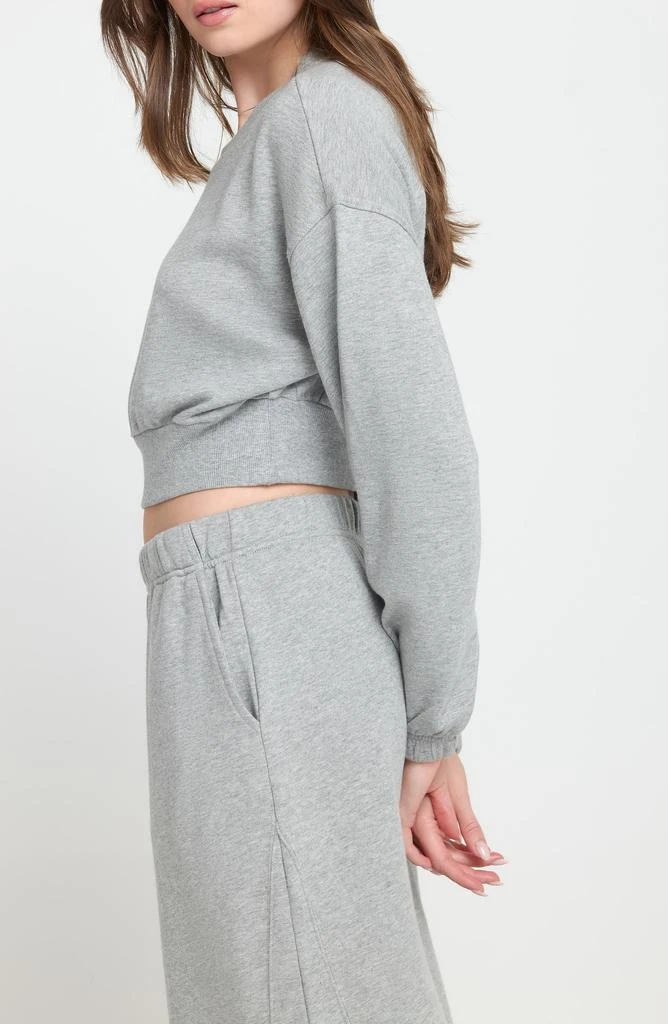 Spiritual Gangster Crop Cotton Crewneck Sweatshirt 3