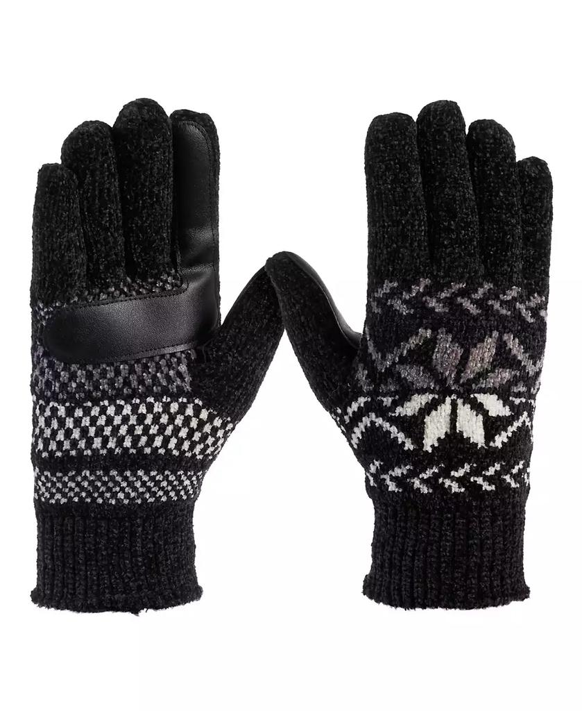 Isotoner Signature Women's Chenille Snowflake Touchscreen Gloves
