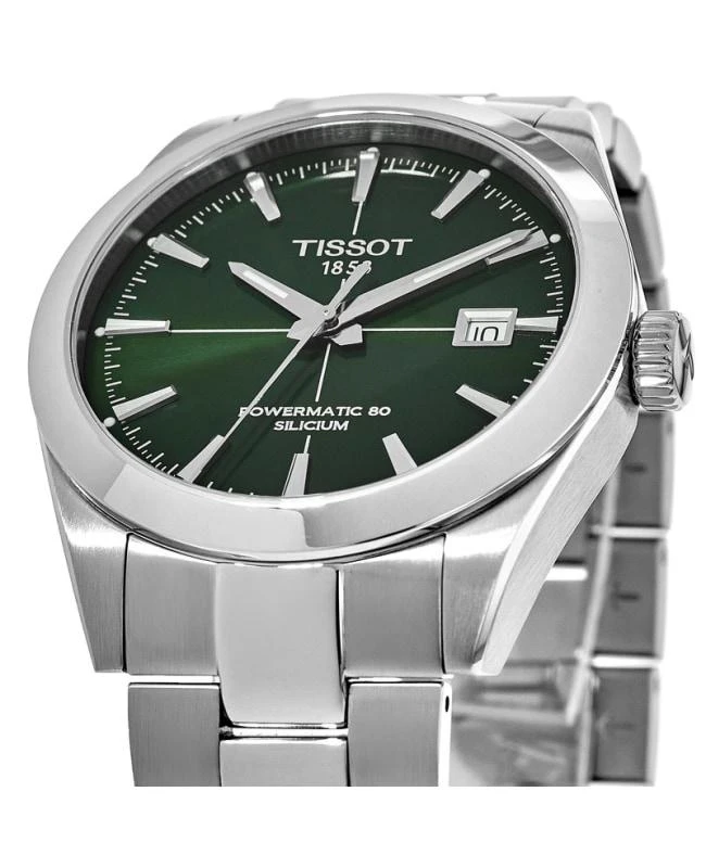 Tissot Tissot Gentleman Powermatic 80 Green Dial Stainless Steel Men's Watch T127.407.11.091.01 3