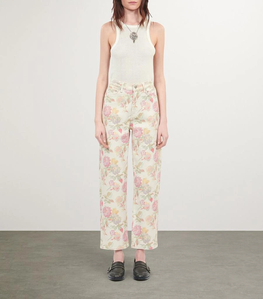 The Kooples Floral Boyfriend Jeans 3