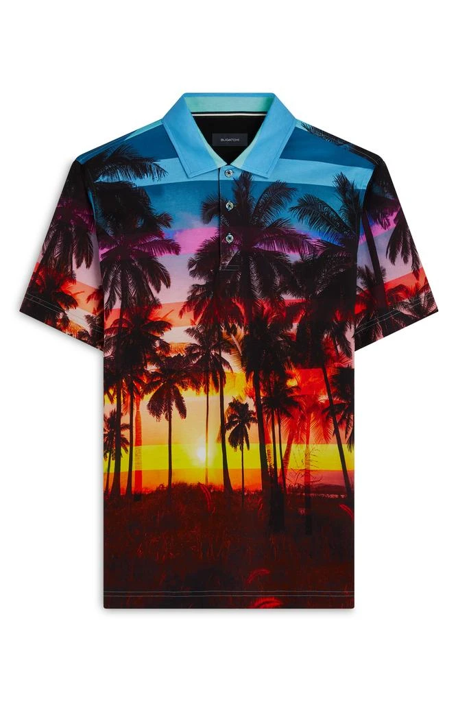 Bugatchi Digital Print Cotton Polo Shirt 5