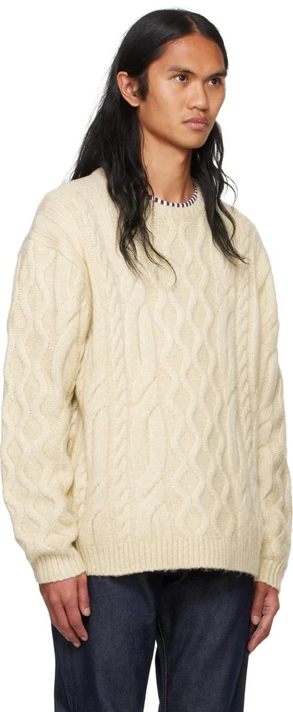 Levi's Off-White Battery Crewneck Sweater 2
