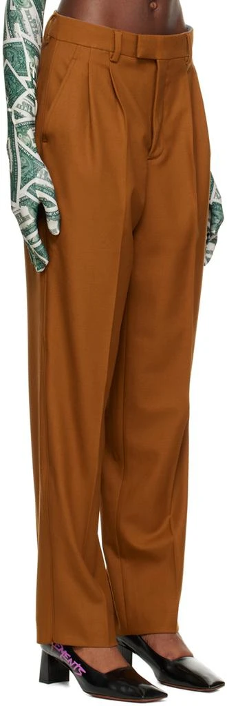 VTMNTS Brown Two-Pleat Trousers 2