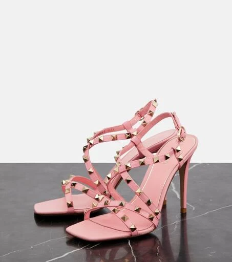Valentino Rockstud 100 leather sandals 5