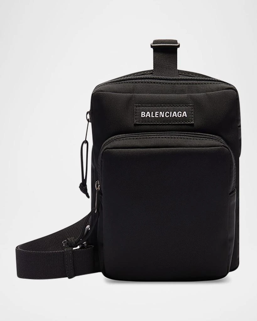 Balenciaga Men's Explorer Nylon Crossbody Messenger Bag 1
