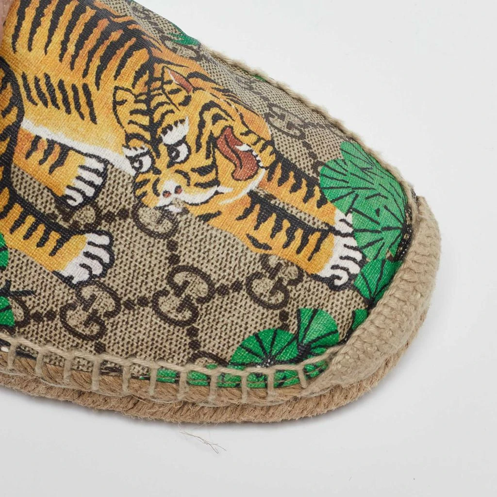 Gucci Gucci Multicolor Bengal Tiger Print Supreme Canvas and Leather Pilar Espadrille Loafers Size 40.5 7