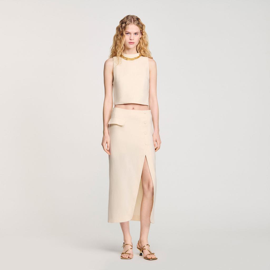 Sandro Long slit skirt