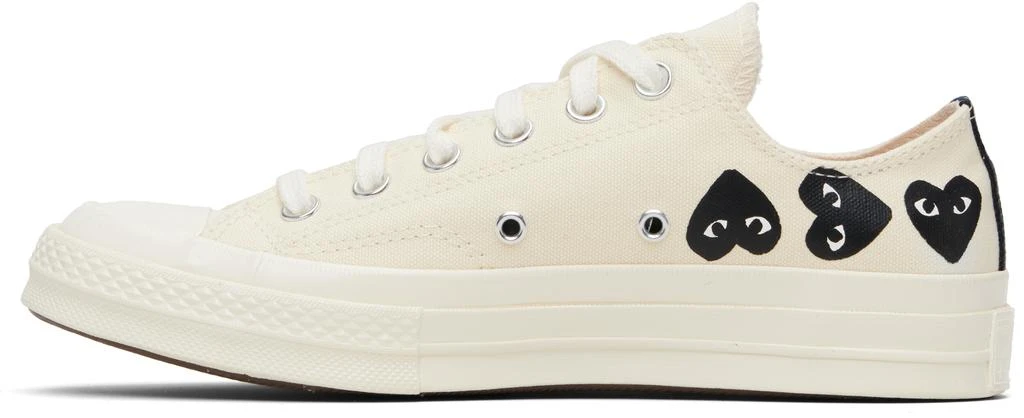Comme des Garcons Beige Converse Edition Chuck 70 Multi Heart Sneakers 3