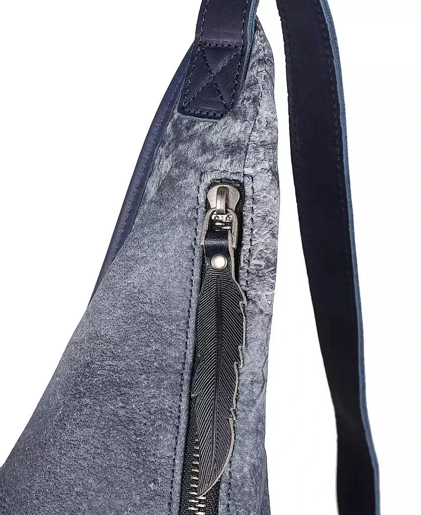 OLD TREND Women's Genuine Leather Dorado Hobo Convertible Backpack 13