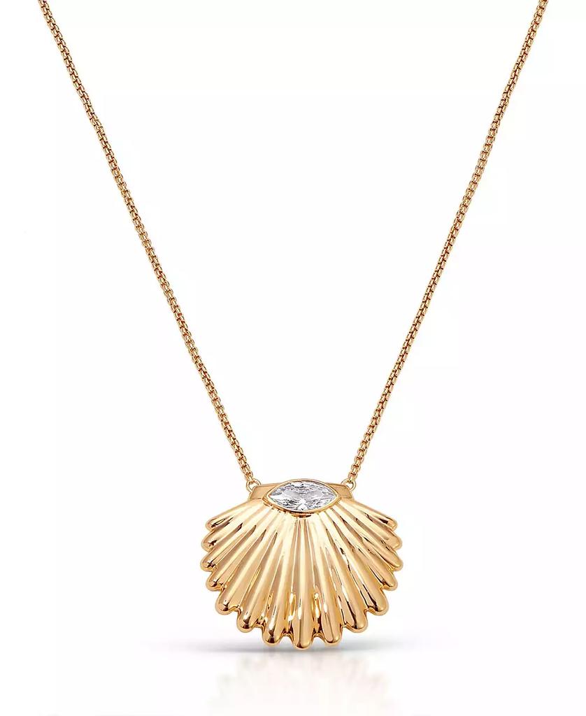 Ettika Jewelry Scallop Crystal Necklace