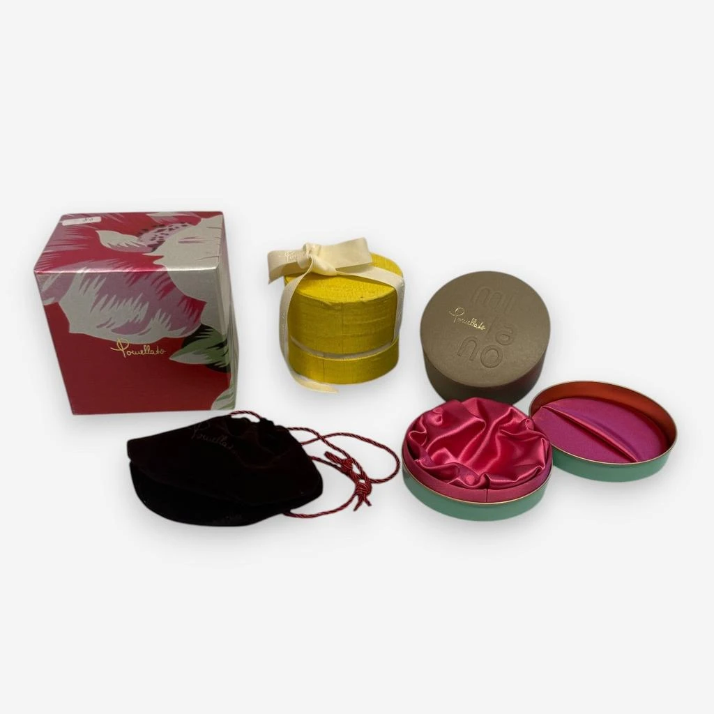 Pomellato Pomellato 18K Yellow Gold Garnet Rodolite 
Brown Diamond Ring Sz. 6.5 A.B213TBR07 3