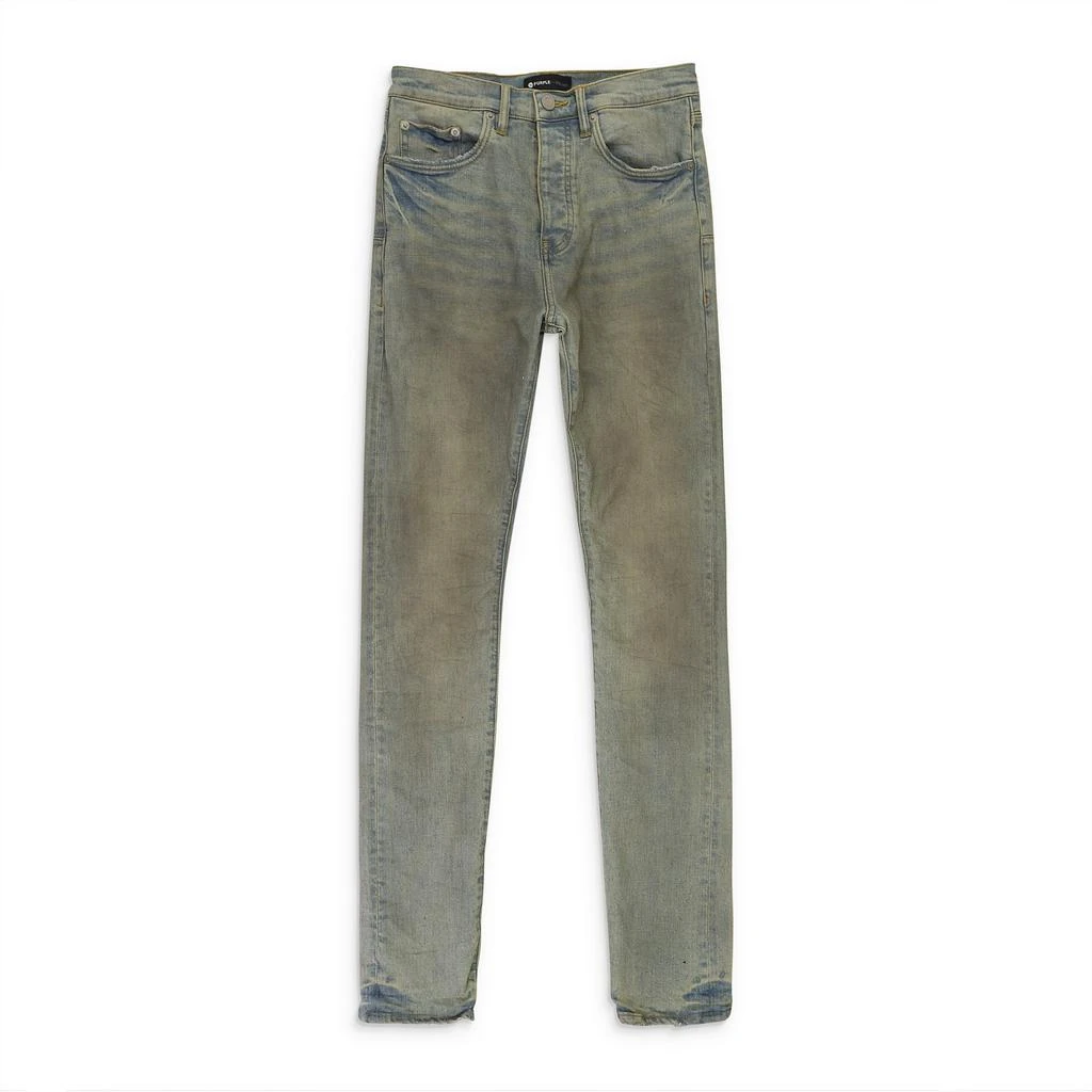 Purple Brand STRAIGHT LEG LIGHT DIRTY WAX Indigo SKINNY JEANS 1