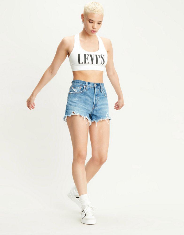 Levi's Levi's 501® original mid short raw hem in mid wash