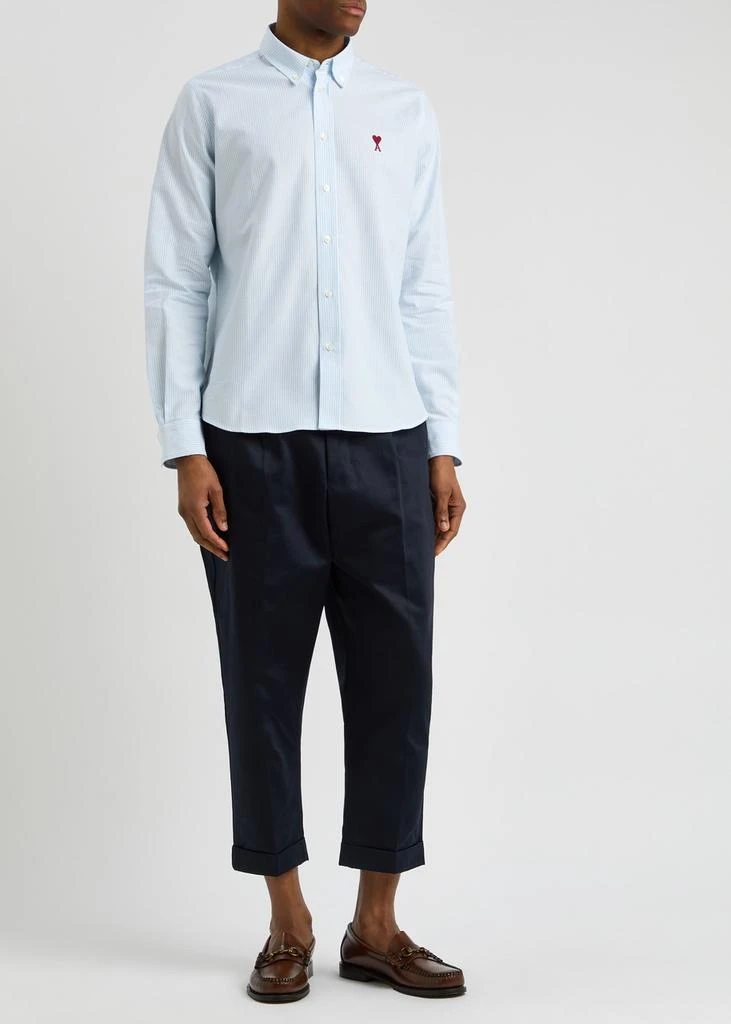 AMI Logo striped cotton shirt 4