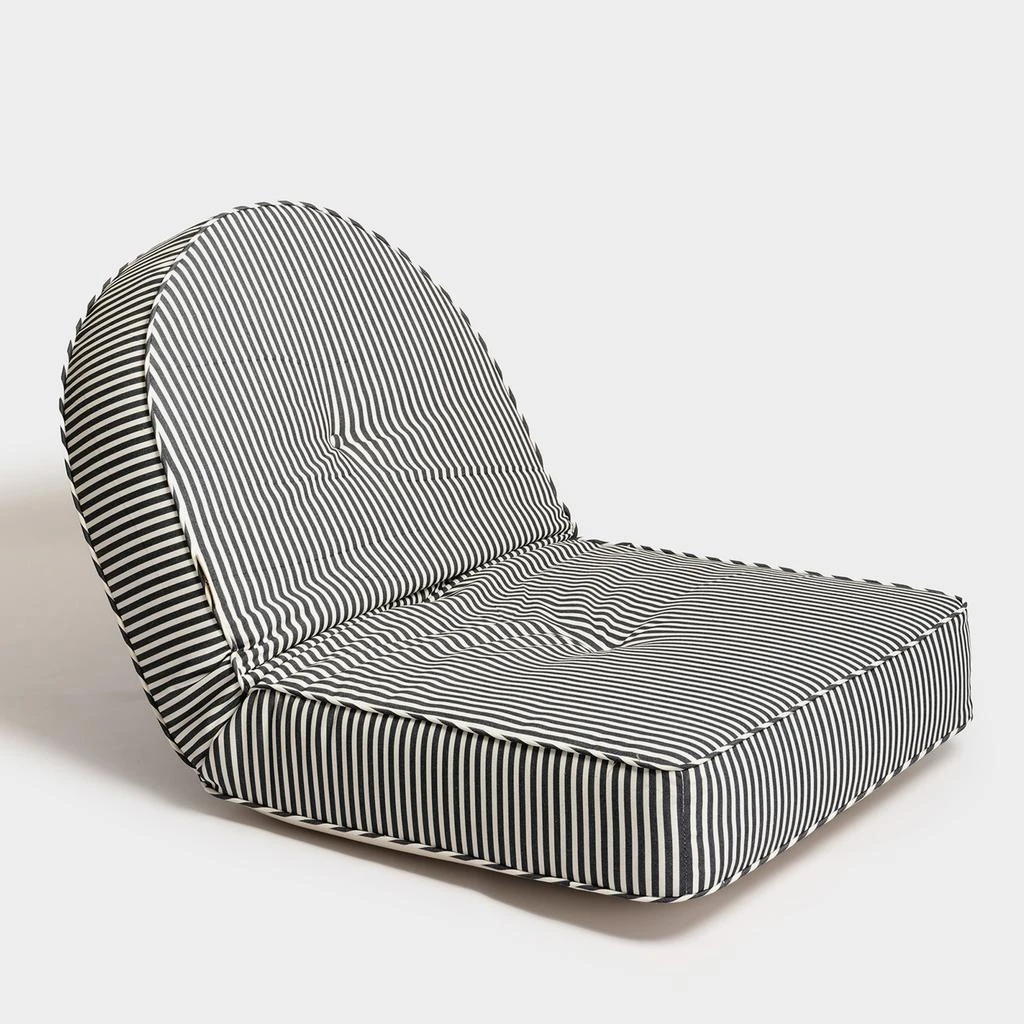 Business & Pleasure Reclining Pillow Lounger - Navy Stripe 1