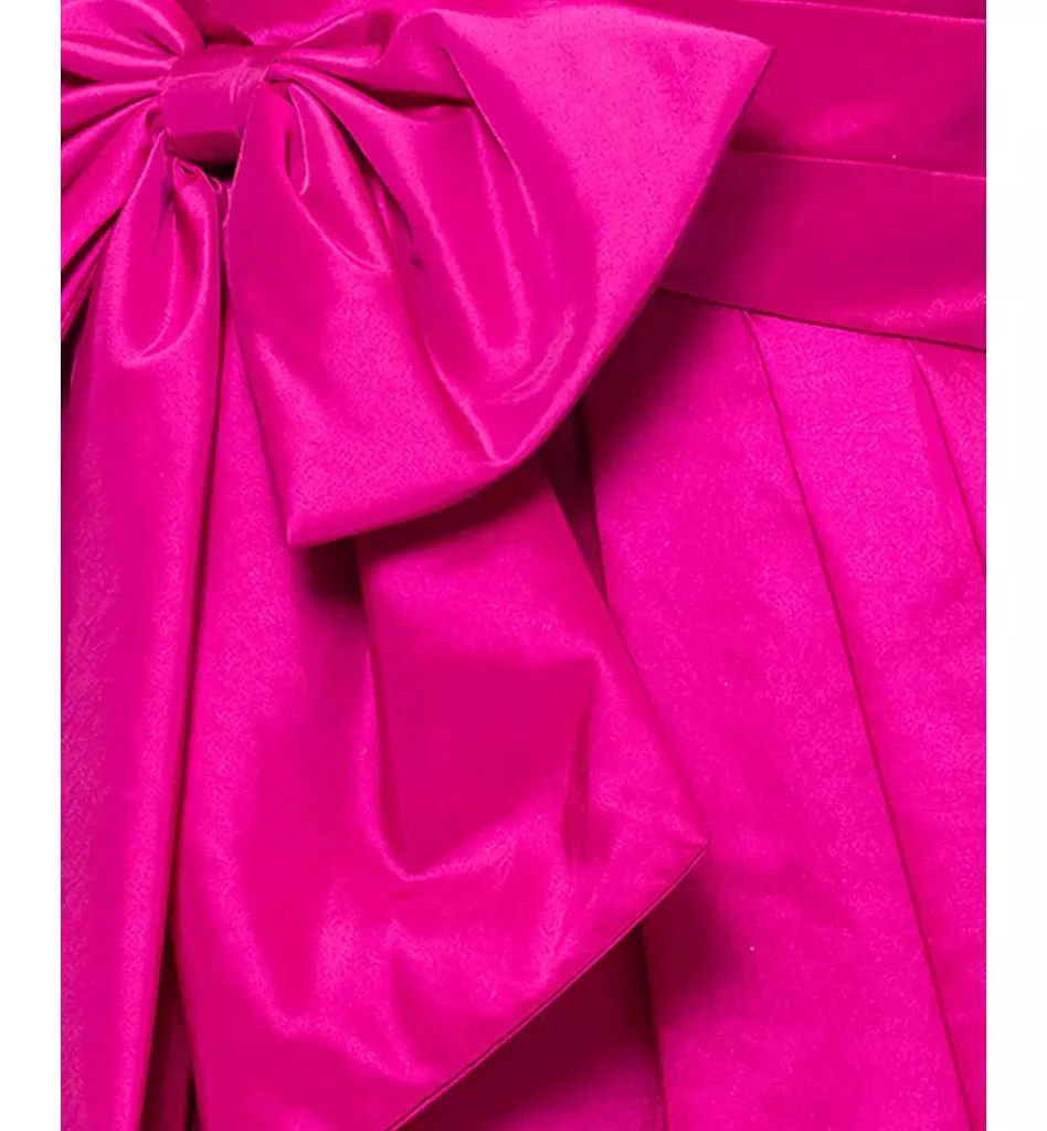 XSCAPE Women's Bow-Trim Ruched Strapless Gown 4