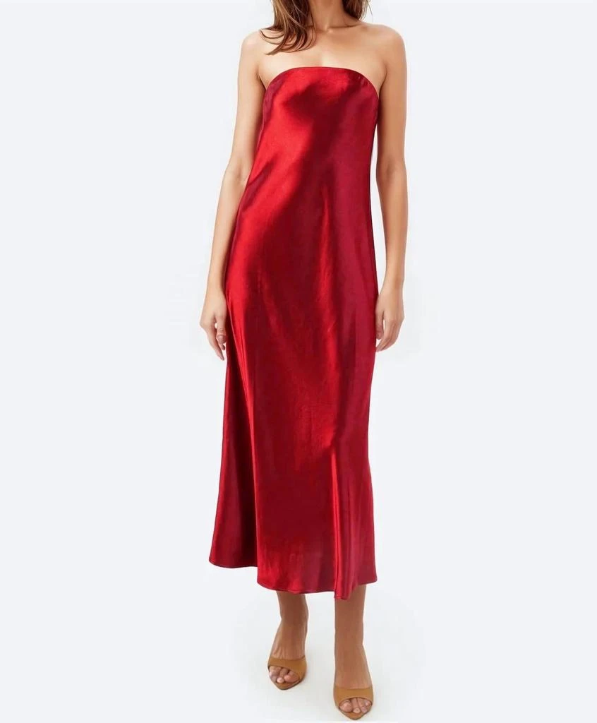 CAMI NYC Noelle Dress In Cardinal 1