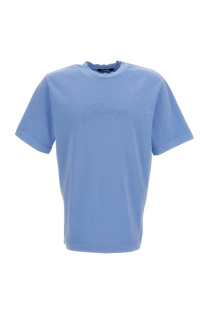 Jacquemus Clear Blue T-Shirt with Classic Crew Neckline