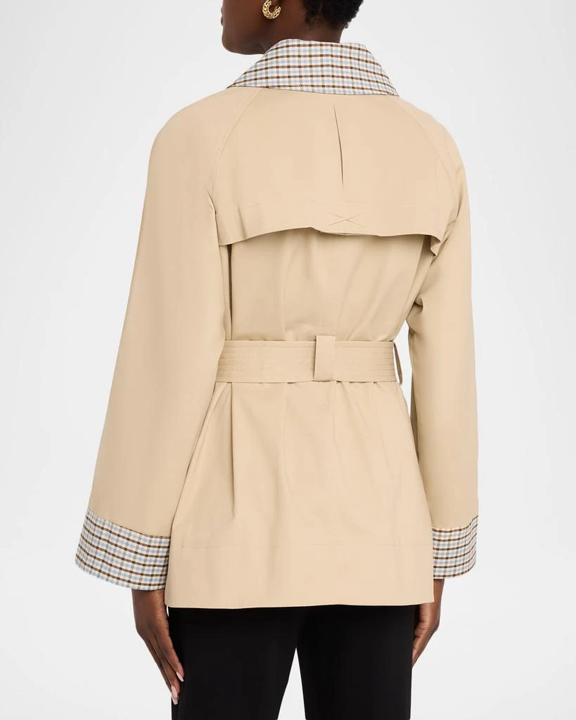 Rails Lucien Gingham Gabardine Trench Coat 3