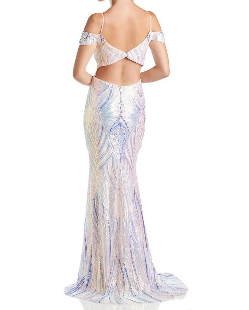 christabelle maxi dress Christabel Tiered Maxi Dress - Blue Floral