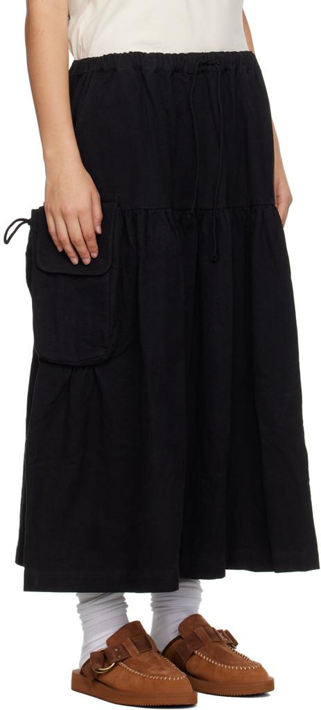 Story mfg. SSENSE Exclusive Black Forager Midi Skirt