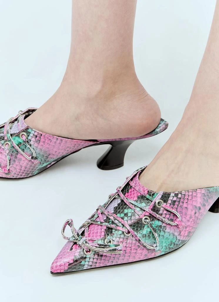 Acne Studios Lace-Up Heeled Mules 4