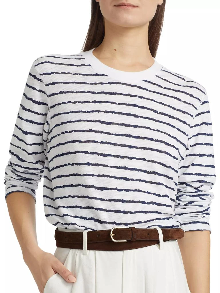 ATM Anthony Thomas Melillo Striped Cotton Jersey Long-Sleeve Shirt 6