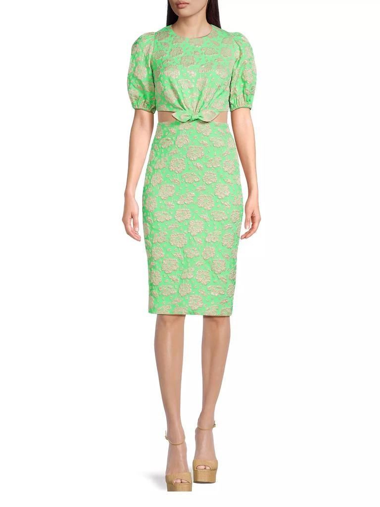Lilly Pulitzer Melina Jacqaurd Cut-Out Midi-Dress 2