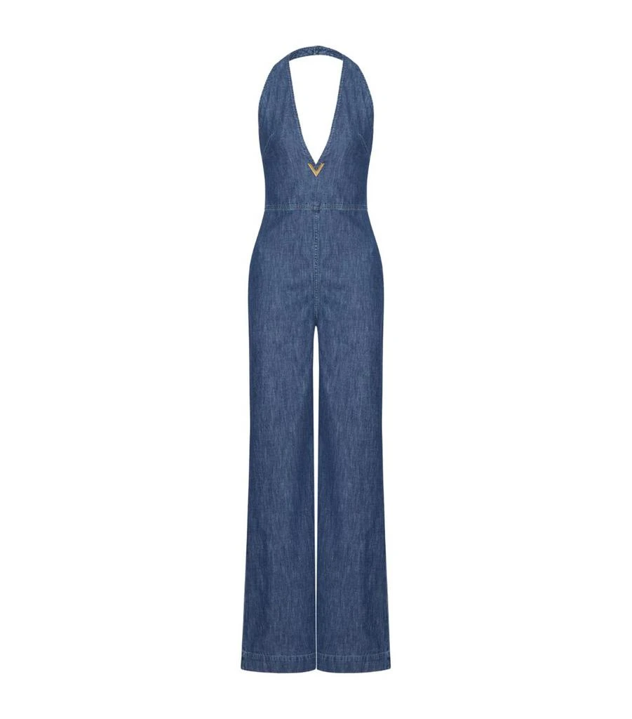 Valentino Denim Halterneck Jumpsuit 1